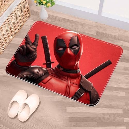 Deadpool Door Carpet Bath Rug 60x40cm