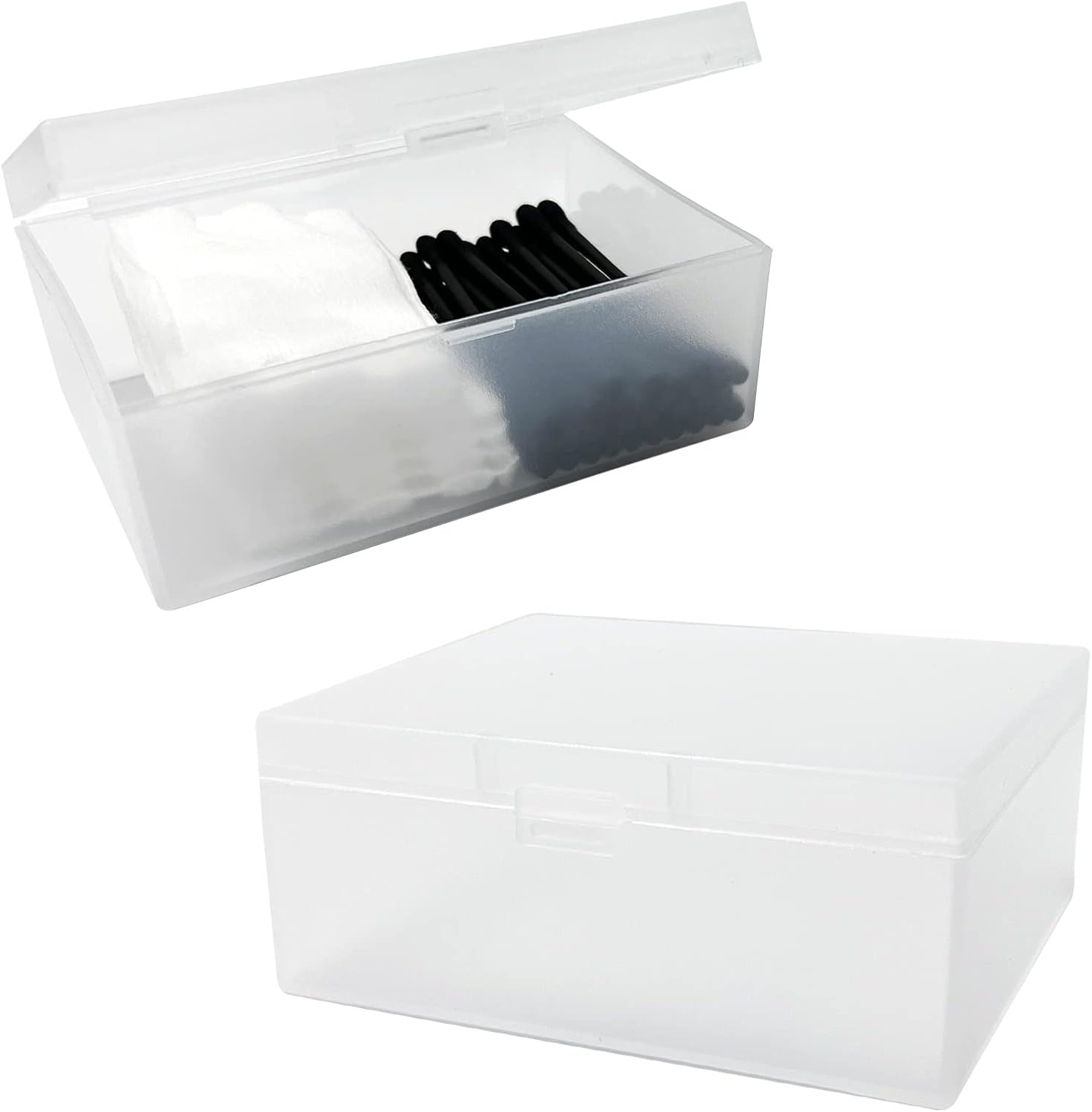 2 Pack Cotton Pads Holder Organizer for Travel and Bathroom Use