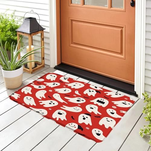 WUASDCS Halloween Ghost Bath Mat 16x24Inch