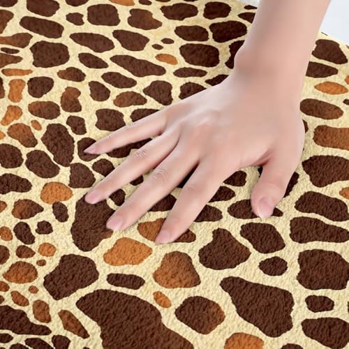 Feelyou 16x24 Inch Giraffe Print Bath Rug