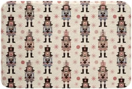 Feelyou 16x24 Inch Khaki Nutcracker Bath Mat