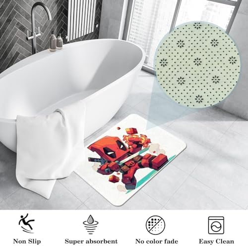 Deadpool Bath Rug - 3 Sizes Machine Washable