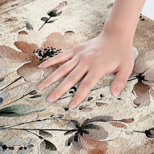 Erosebridal Rustic Flower Bathroom Rug 16x24