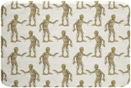 Feelyou Halloween Bath Rug 16x24 Inch Gothic Bones Style