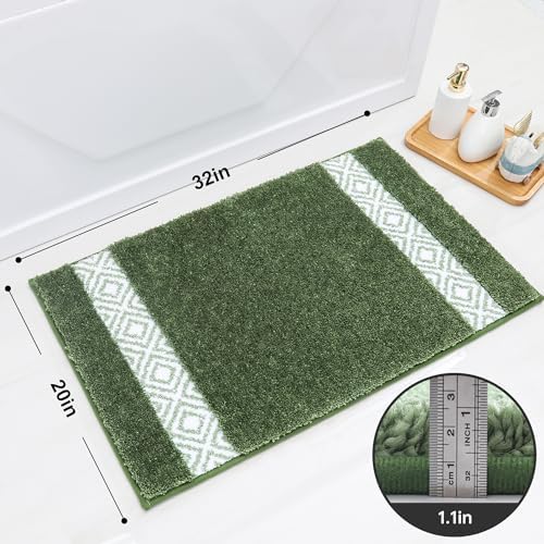 BEQHAUSE 20x32 Bath Rug Non-Slip Absorbent