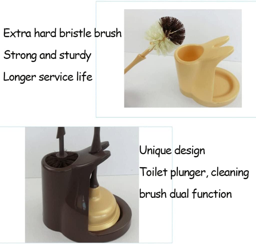LNGCLTEZ Toilet Brush and Plunger Set