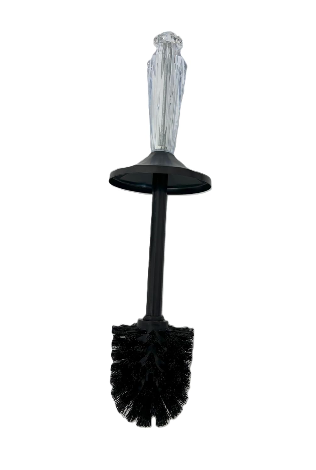 Splash Home Adora Toilet Brush with Holder - Matte Black
