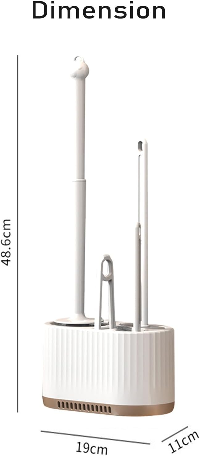 Bazasa 4-in-1 Toilet Brush and Holder Set 1