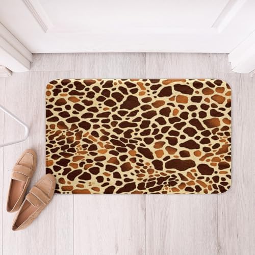 Feelyou 16x24 Inch Giraffe Print Bath Rug