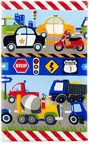 Dream Factory Trains and Trucks 4-Piece Bath Set Grey