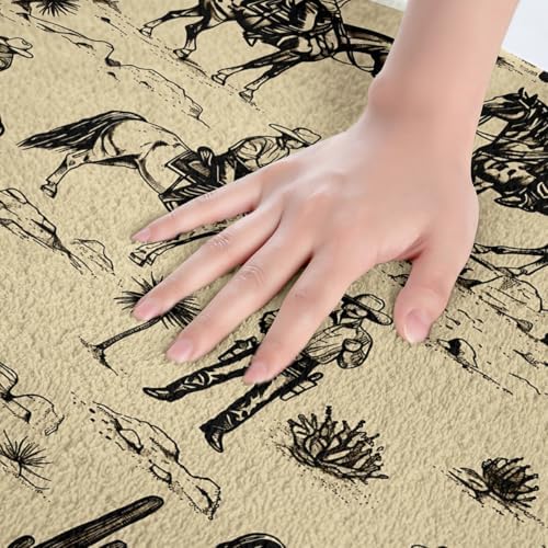 Feelyou Brown Western Bath Mat 16x24 Inch 1