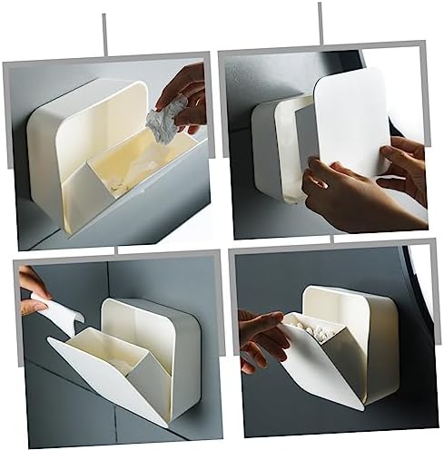 Anneome Wall Mounted Cotton Swab Holder Organizer
