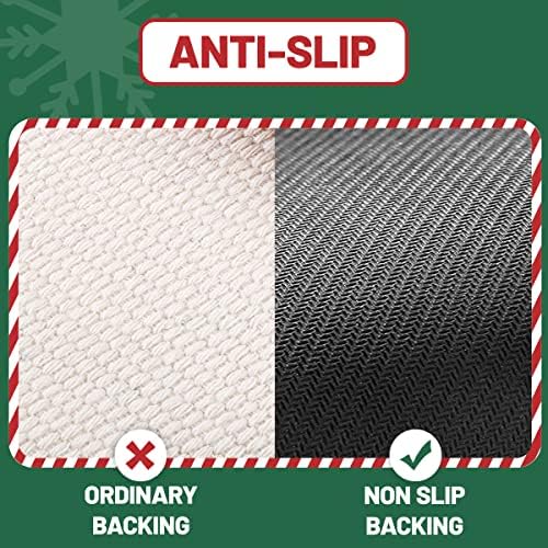 Tyrafry Christmas Bathroom Rug with Santa Design