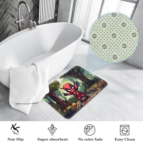 CMJSGG Deadpool Chair Rug - 60x40cm Machine Washable