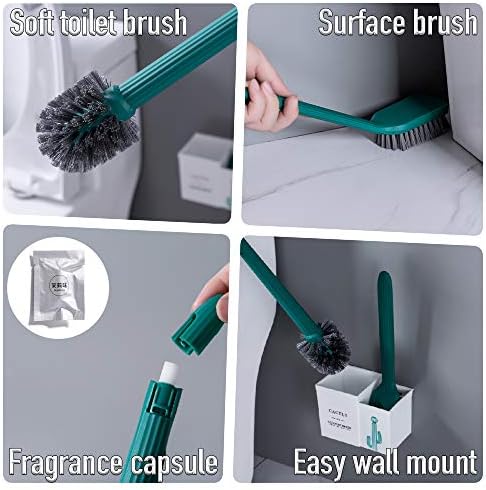 Edelvey Cactus Toilet Brush and Holder Set of Two 1