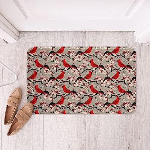 HSTDUNYE Cherry Blossom Bath Rug 16x24 Inch