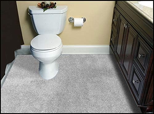 Garland Rug Carpet Bath Rug 5x8 Platinum Gray