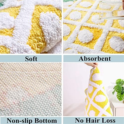 UKELER Cartoon Pineapple Bath Rug for Kids