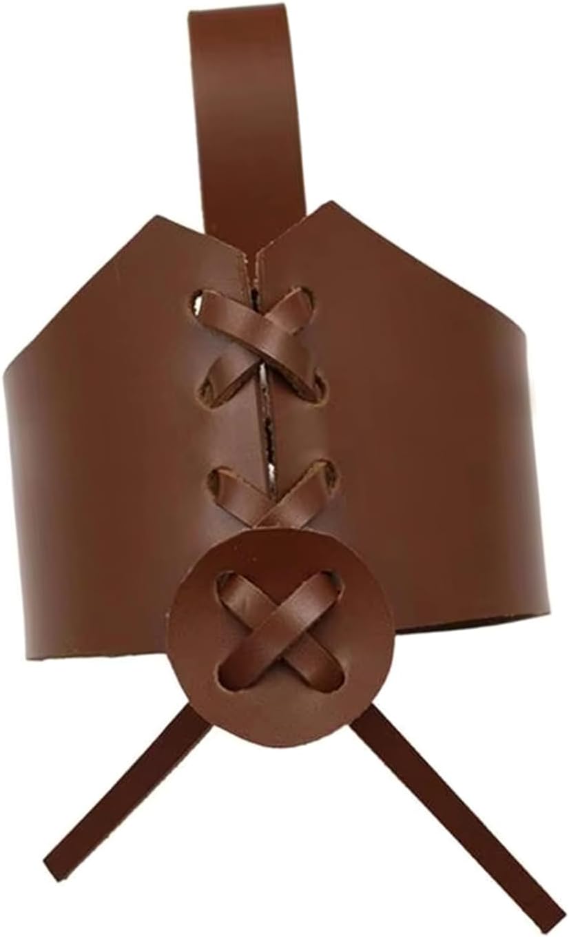 FeiYeup Leather Horn Cup Holder with Adjustable Belt 1