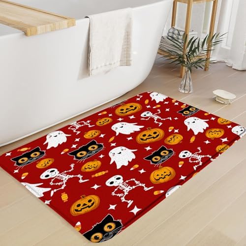 Cute Halloween Bath Mat 16x24 Inch 1