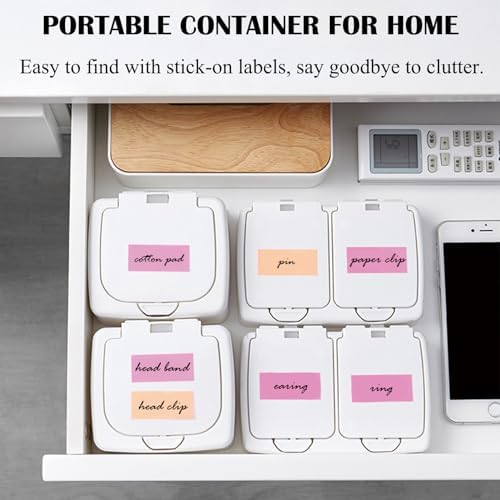 3pcs Cosmetic Cotton Pad Holder Set with Lid and Wide Mouth