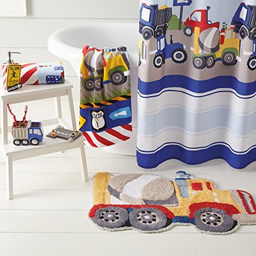 Dream Factory Trains and Trucks 4-Piece Bath Set Grey