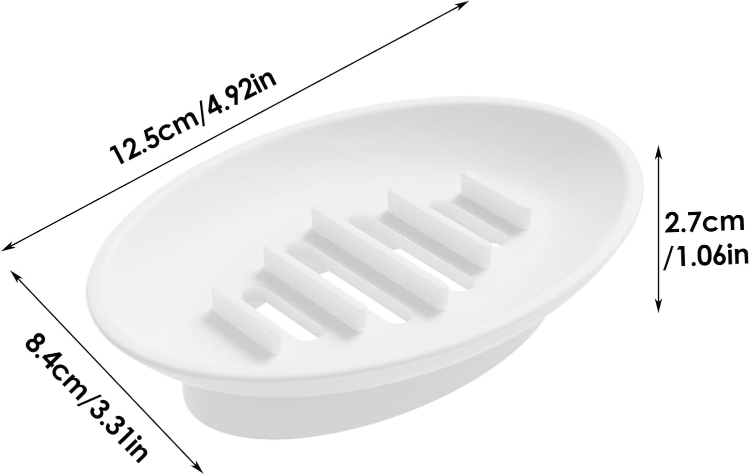 Silicone Soap Dish Holder for Shower and Kitchen