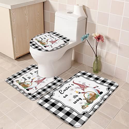 YESOF66 3 Piece Bathroom Rugs Set Non-Slip 1