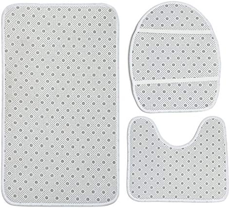 YESOF66 3 Piece Bathroom Rug Set Non-Slip 1