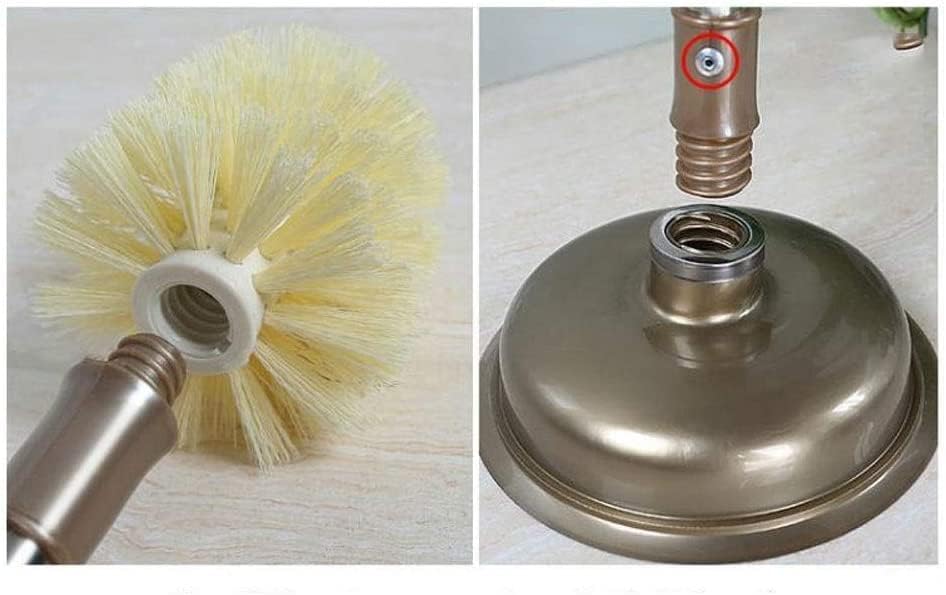 Toilet Brush with Holder Set Plunger and Bowl Brush Combo