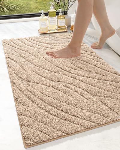 DEXI Bathroom Rug Mat 24x36 Beige