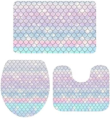 YESOF66 3 Piece Bathroom Rugs Set with Non-Slip Backing 1