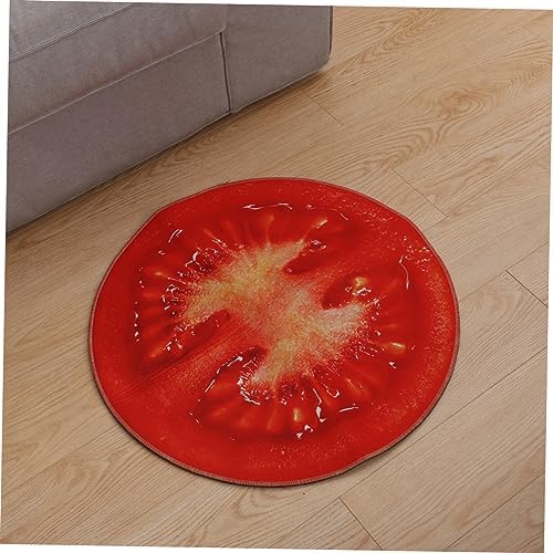 Hoement Round Non-Slip Foot Mat for Bath Living Room