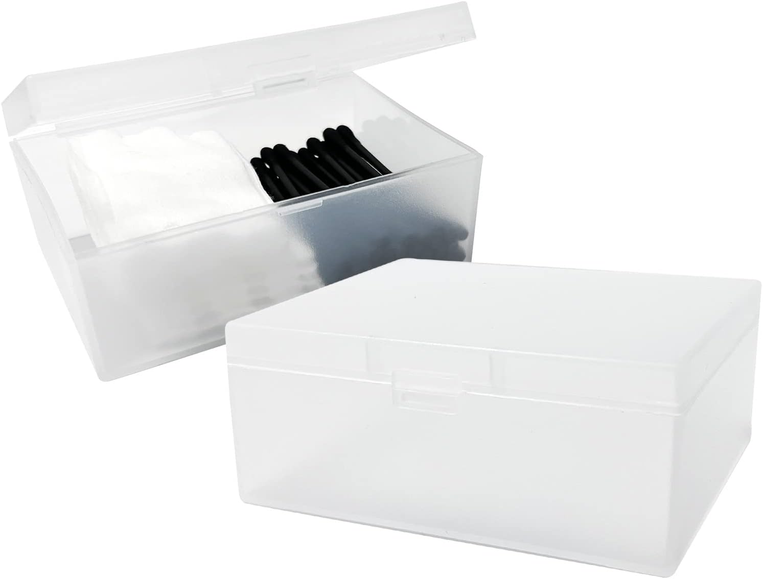 2 Pack Cotton Pads Holder Organizer for Travel and Bathroom Use