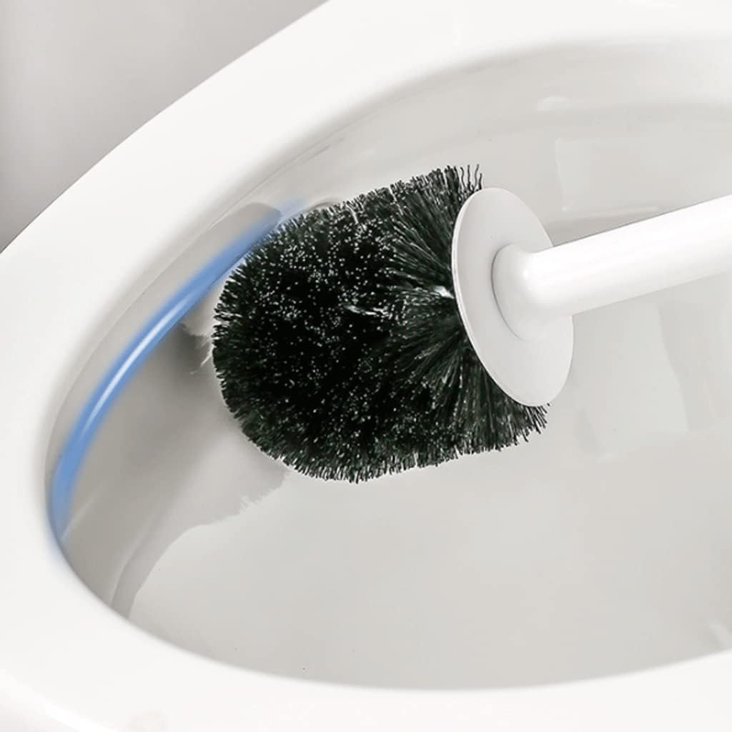 Floor-Standing Toilet Brush with Base and Holder