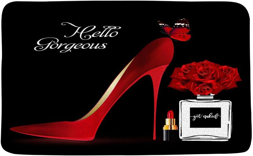Hello Gorgeous High Heels Bath Mat 157x236 Inch