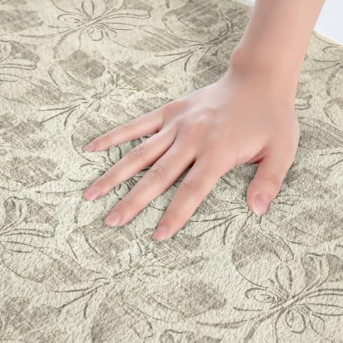 Feelyou 16x24 Inch Vintage Floral Bath Rug