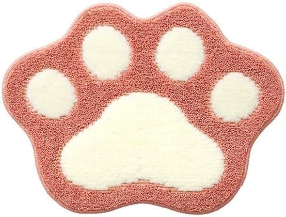 Beauy Girl Paw Shaped Bath Rug Non-Slip Mat Pink 1