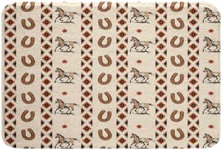 Feelyou Wild Western Cowboy Bath Mat 16x24 Striped