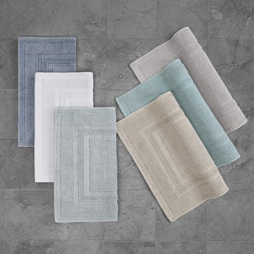 Jean Pierre Cotton Stonewash Racetrack Bath Rug Set