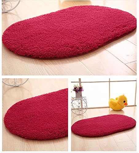 Extra Soft Shaggy Bath Rug Set of 3 for Shower and Kitchen