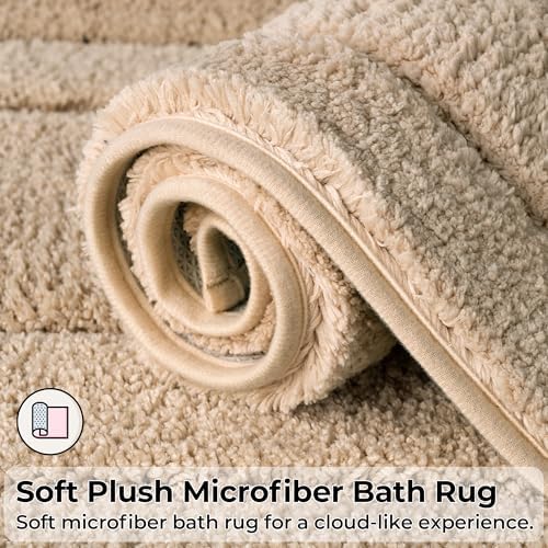 GRANNY SAYS 2-Piece Bath Rug Set Non-Slip Washable