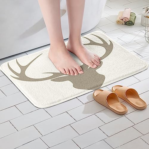 Jejeloiu Wild Animal Bath Rugs 16x24 Inch