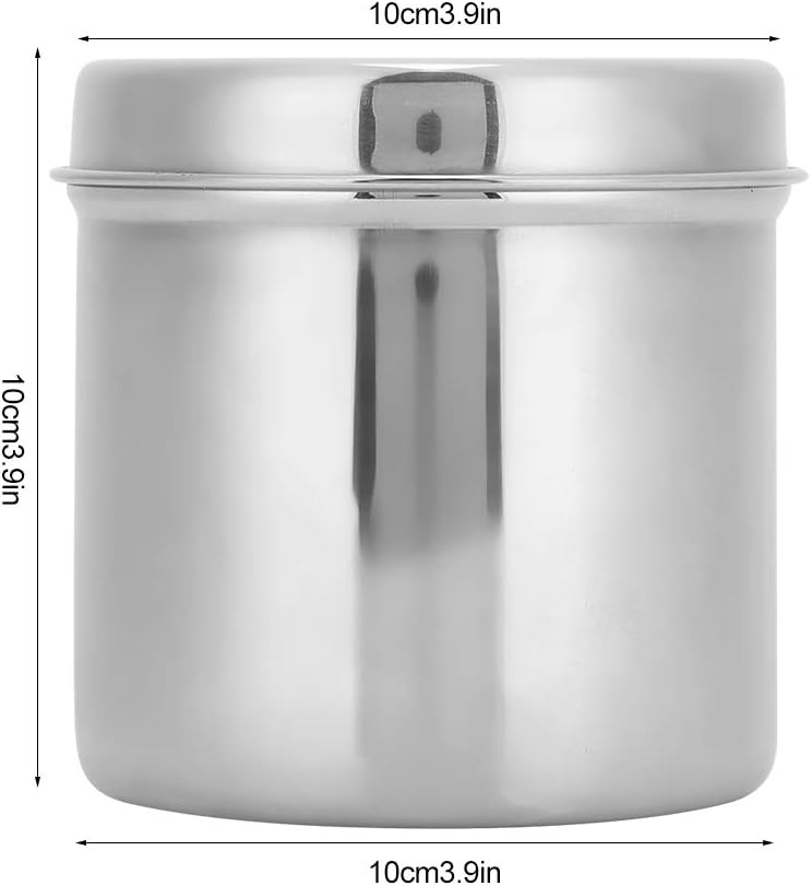Restokki Stainless Steel Cotton Ball Holder with Lid