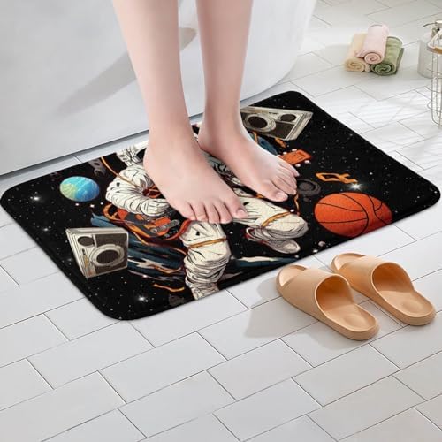 Castle Fairy Astronaut Bath Rug 16x24 Inches Soft Shaggy