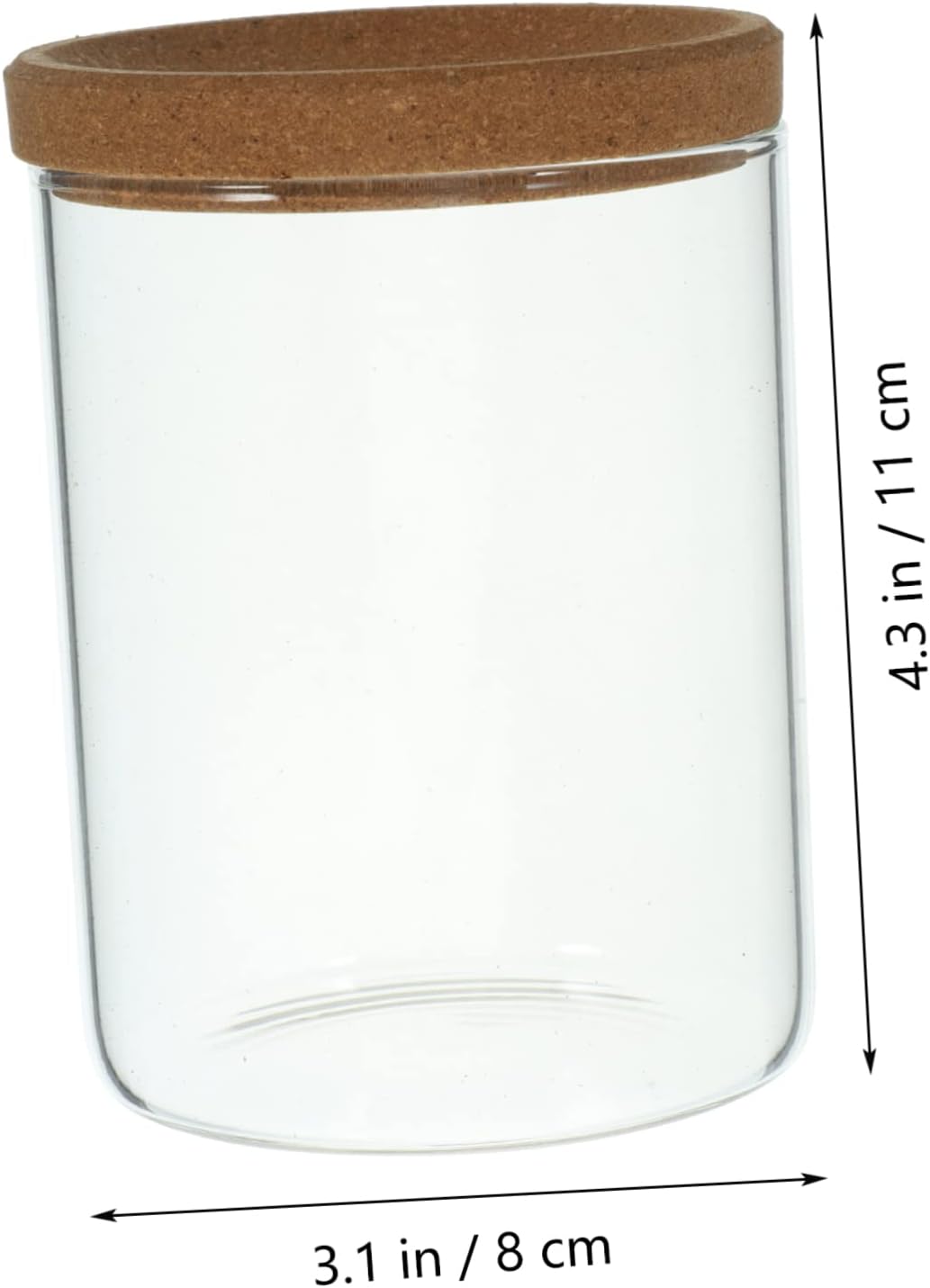 Delicate Bamboo Storage Canister with Clear Lid