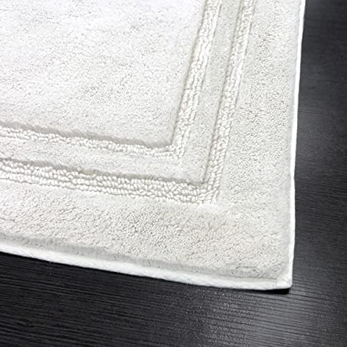 Superior Non-Slip Bath Rug Set 2-Piece White