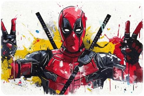 Deadpool Soft Polyester Door Mat Bath Rug Office Rug - 60x40cm