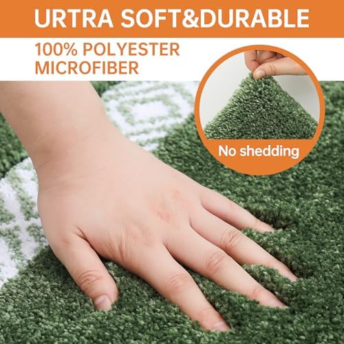 BEQHAUSE 20x32 Bath Rug Non-Slip Absorbent