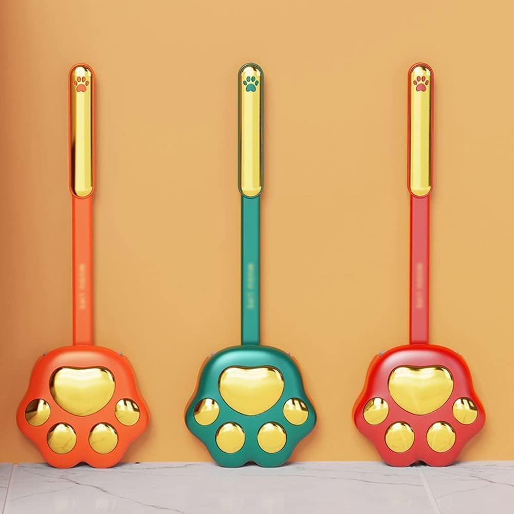 PEKJI Modern Toilet Brush with Silicone Head and Wall Holder